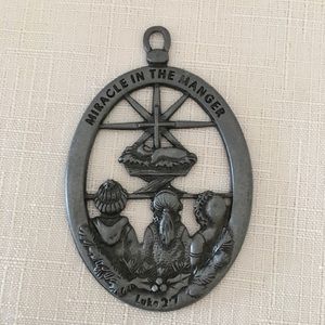Miracle in the Manger Pewter Pendant El Salvador